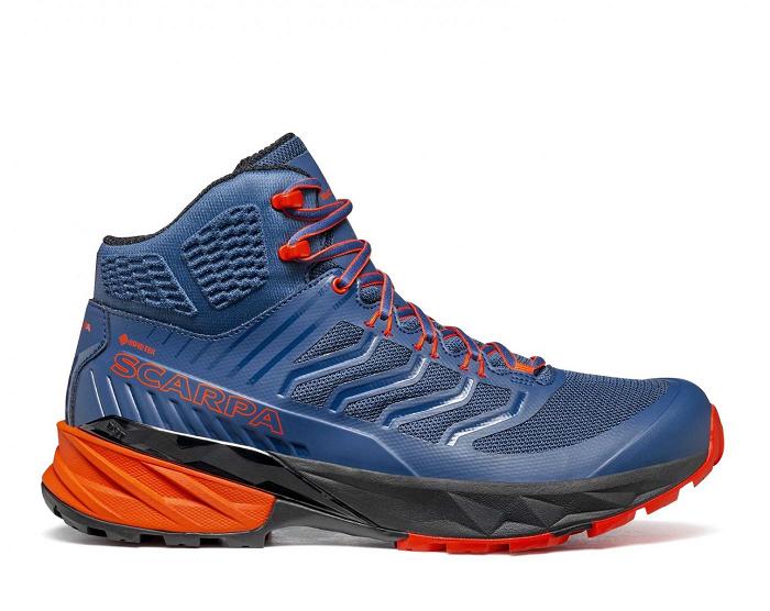 Scarpa Rush Mid Gtx Férfi Túrabakancs Kék Sárga QF9527138